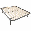 Rete Ortopedica Matrimoniale 160x195cm con Doghe in Legno Massello e Telaio in Metallo
