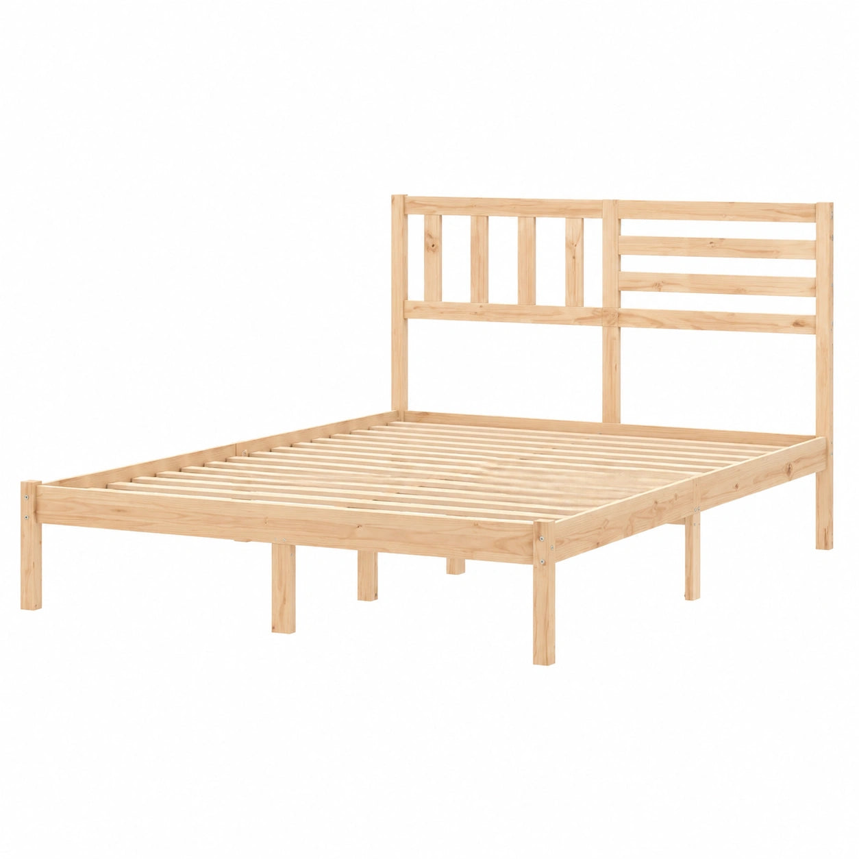 Letto Matrimoniale in Pino Massiccio 120x190 cm