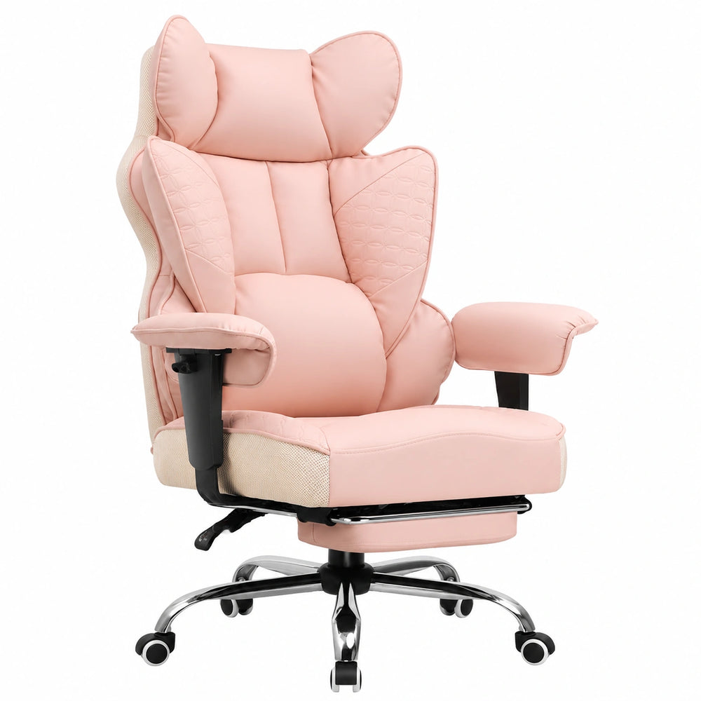 Sedia da Ufficio COMHOMA Ergonomica, Schienale Alto, Braccioli Regolabili, Supporto Lombare, Portata Fino a 180 kg