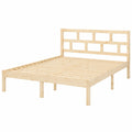 Letto in Legno Massello di Pino 140x190 cm per Camerette e Camere Matrimoniali