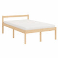 Letto Matrimoniale in Legno di Pino 135x190 cm, Design Moderno