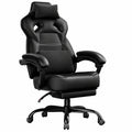 Poltrona da Gaming Ergonomica GTPLAYER con Poggiapiedi, Supporto Lombare e Poggiatesta, Altezza e Braccioli Regolabili, Capacità 200 kg, Nero