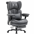 Sedia Ergonomica Efomao in Pelle PU, Schienale Alto, Poggiapiedi e Supporto Lombare, Portata 200kg